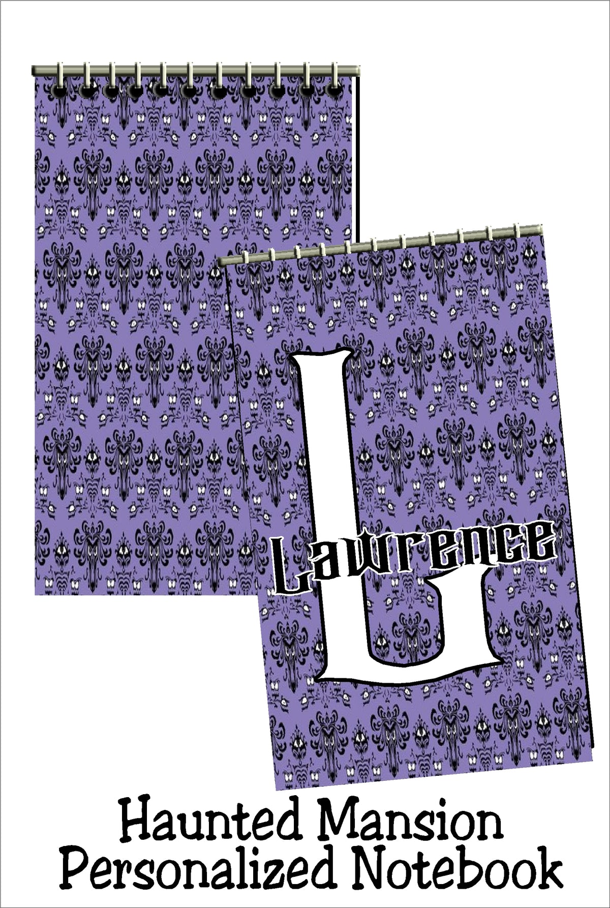 Haunted Mansion Wallpaper Personalized Notebooks