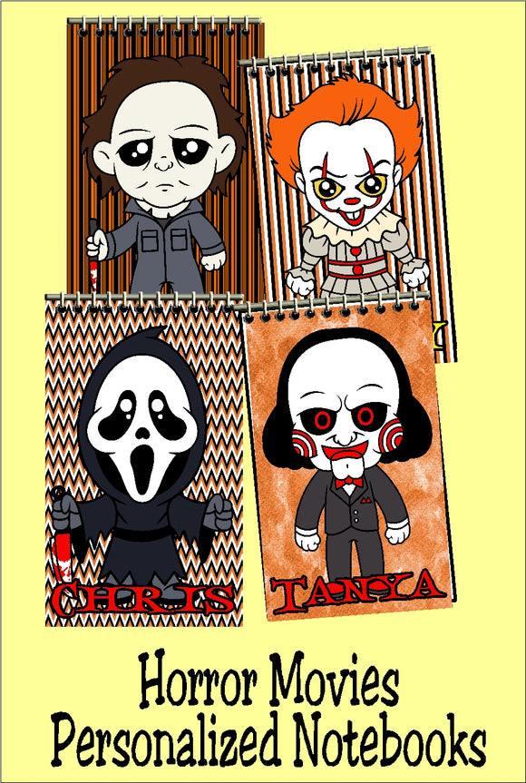 Horror Movies Personalized Notebook