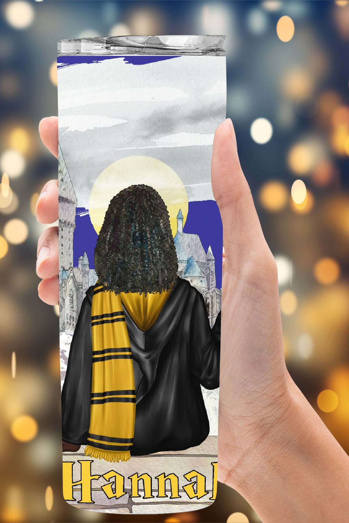 Hufflepuff Wizard Personalized Tumbler