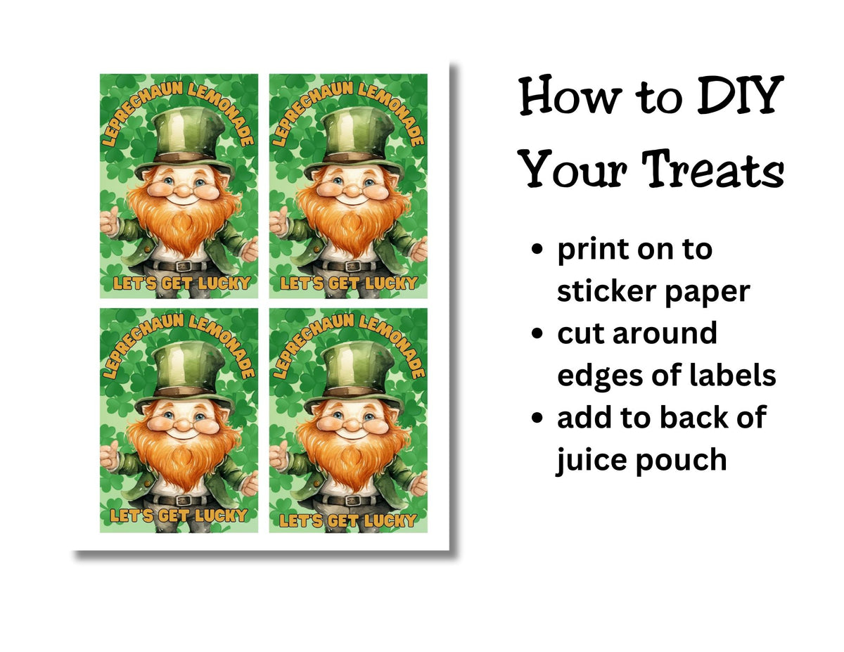 Leprechaun Lemonade Label Printable