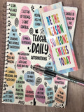 Teacher Daily Affirmations Notebook Gift Set