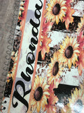 Personalized Fall Sunflowers Notebook Gift Set
