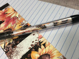 Personalized Fall Sunflowers Notebook Gift Set