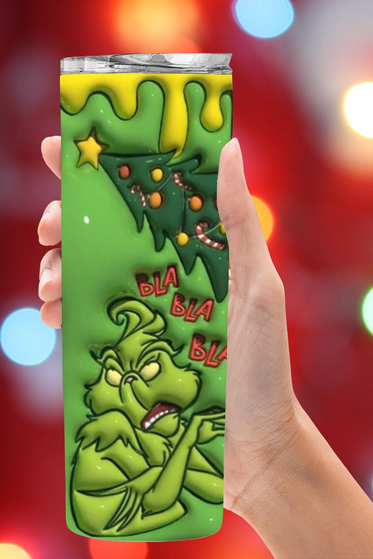 Don’t Be A Grinch 3D Christmas Tumbler  *232