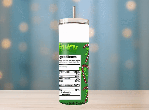 Christmas Be Gone Spray Can Grinch Tumbler