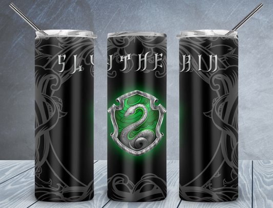 Slytherin Glow Harry Potter Tumbler
