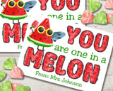One in a Melon Canva Template Personalizable Bag Topper Printable