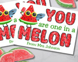 One in a Melon Canva Template Personalizable Bag Topper Printable