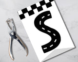 Racing Flag Pennant Banner Printable with Canva Template