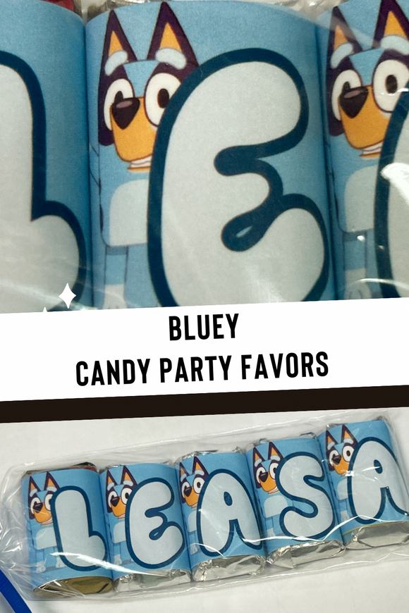 Bluey Alphabet Hershey Candy Bar Wrapper Printable