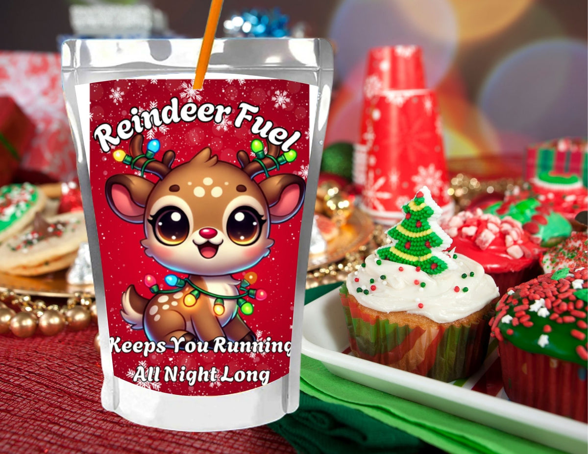 Reindeer Fuel Christmas Printable Capri Sun Label