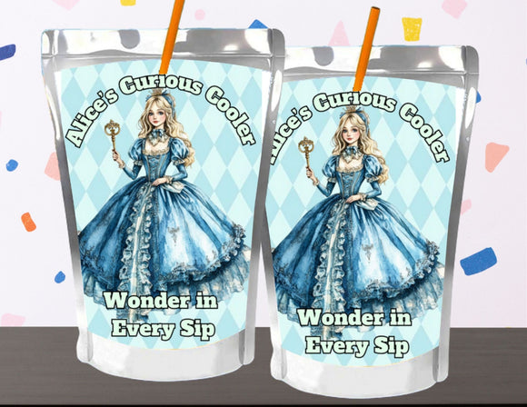 Vintage Alice in Wonderland Capri Sun Printable Label
