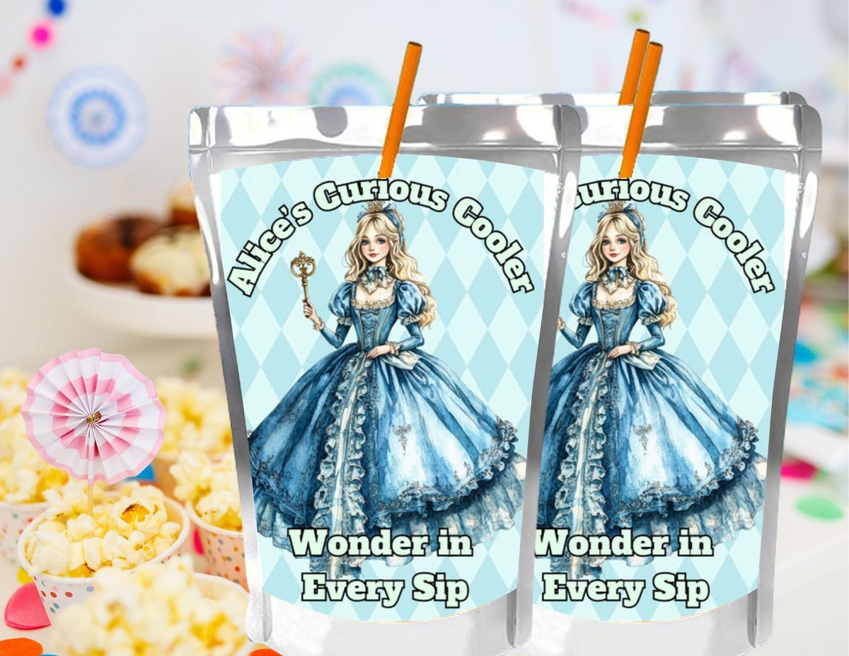 Vintage Alice in Wonderland Capri Sun Printable Label