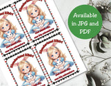 Cute Wonderland Capri Sun Printable Labels