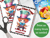 Cute Wonderland Capri Sun Printable Labels