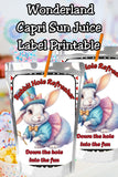 Cute Wonderland Capri Sun Printable Labels