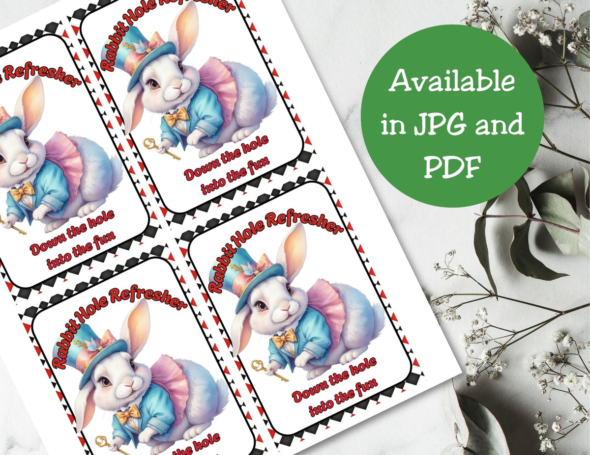 Cute Wonderland Capri Sun Printable Labels