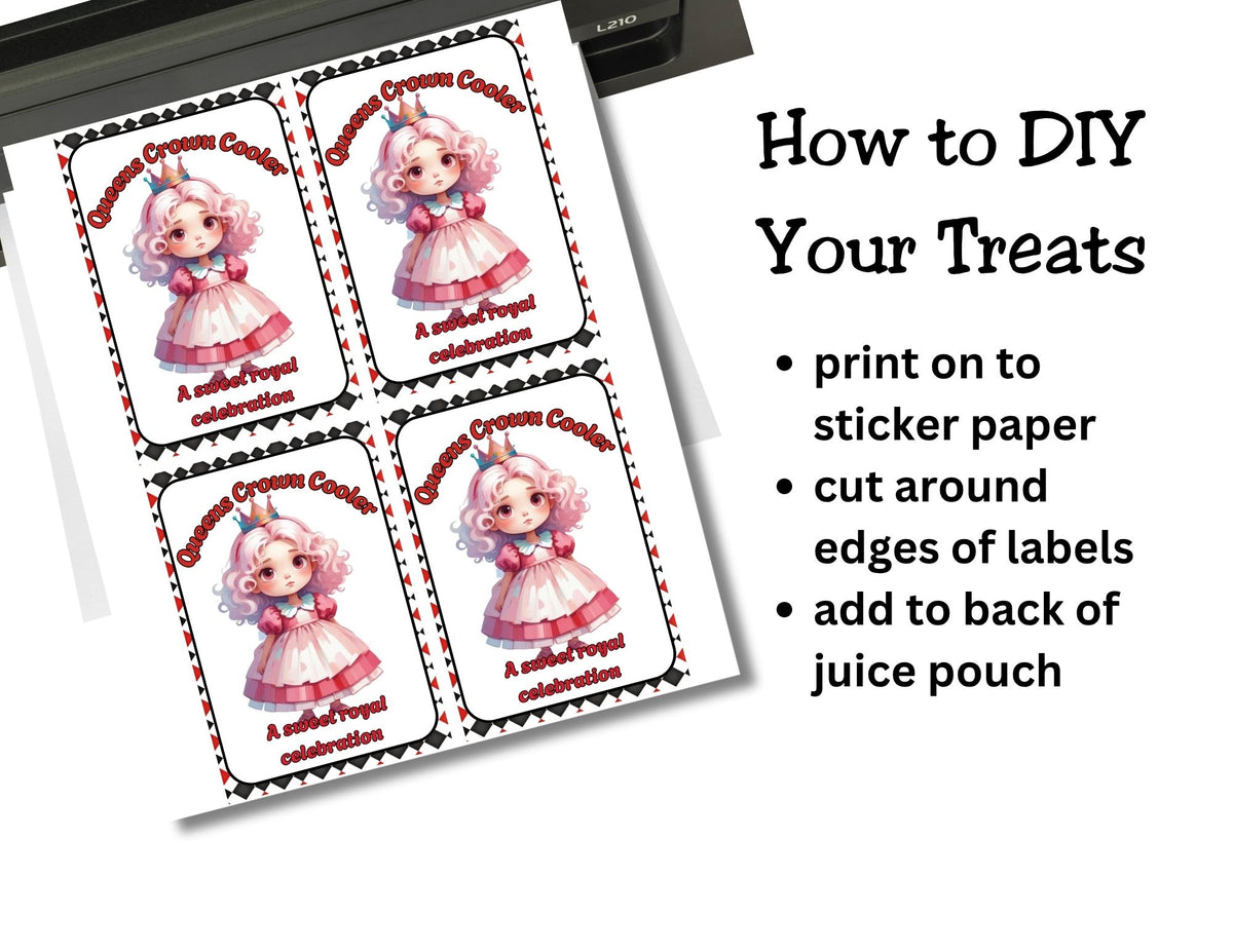 Cute Wonderland Capri Sun Printable Labels
