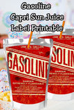Gasoline Capri Sun Label Printable