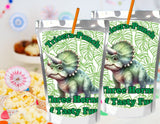 Dinosaur Capri Sun Label Printable