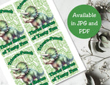 Dinosaur Capri Sun Label Printable
