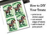Dinosaur Capri Sun Label Printable
