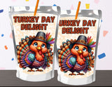 Turkey Day Delight Thanksgiving Capri Sun Label Printable