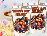 Turkey Day Delight Thanksgiving Capri Sun Label Printable