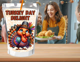 Turkey Day Delight Thanksgiving Capri Sun Label Printable