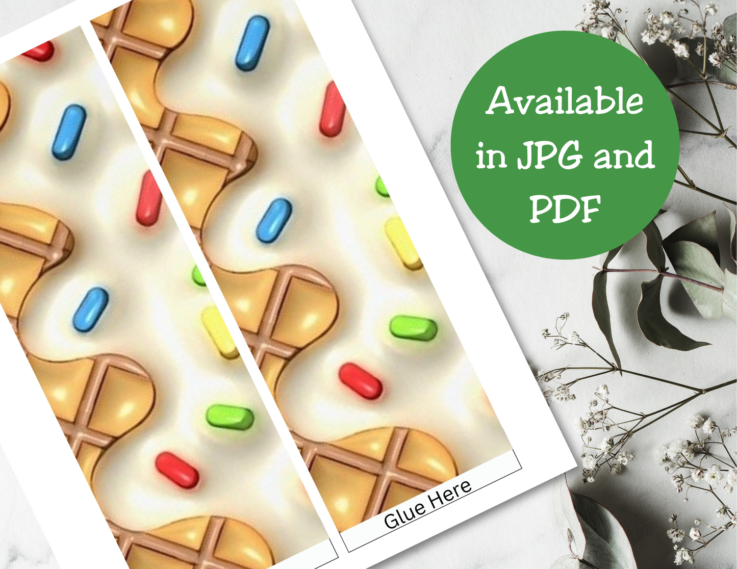 Ice Cream Birthday Pringles Can Label Printable