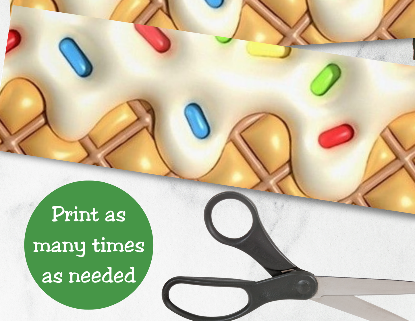 Ice Cream Birthday Pringles Can Label Printable