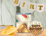 Ice Cream Birthday Pringles Can Label Printable
