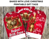 Baked With Love Christmas Printable Gift Tags