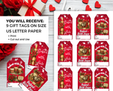 Baked With Love Christmas Printable Gift Tags