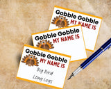 Thanksgiving Turkey Name Game Printable Set