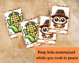 Thanksgiving Kids Memory Matching Game Printable