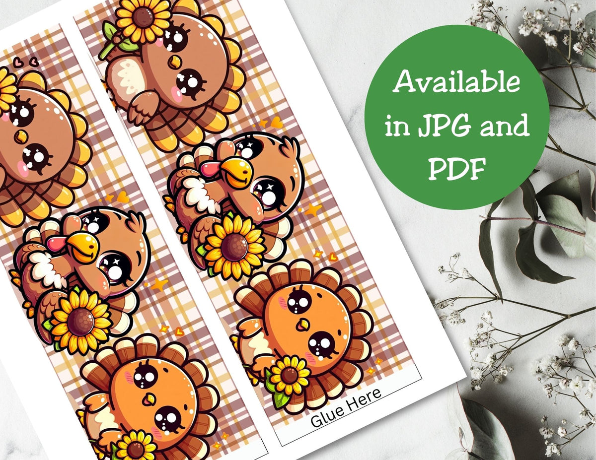 Thanksgiving Pringles Can Label Printable – Cute Turkey Party Favor