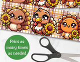 Thanksgiving Pringles Can Label Printable – Cute Turkey Party Favor
