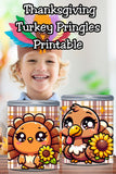 Thanksgiving Pringles Can Label Printable – Cute Turkey Party Favor