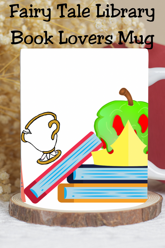 Fairy Tale Bookcase Book Lovers Mug