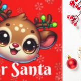 Personalized Santa Cookie Tray Placemat