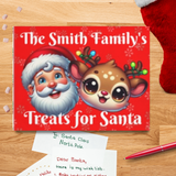 Personalized Santa Cookie Tray Placemat