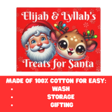 Personalized Santa Cookie Tray Placemat