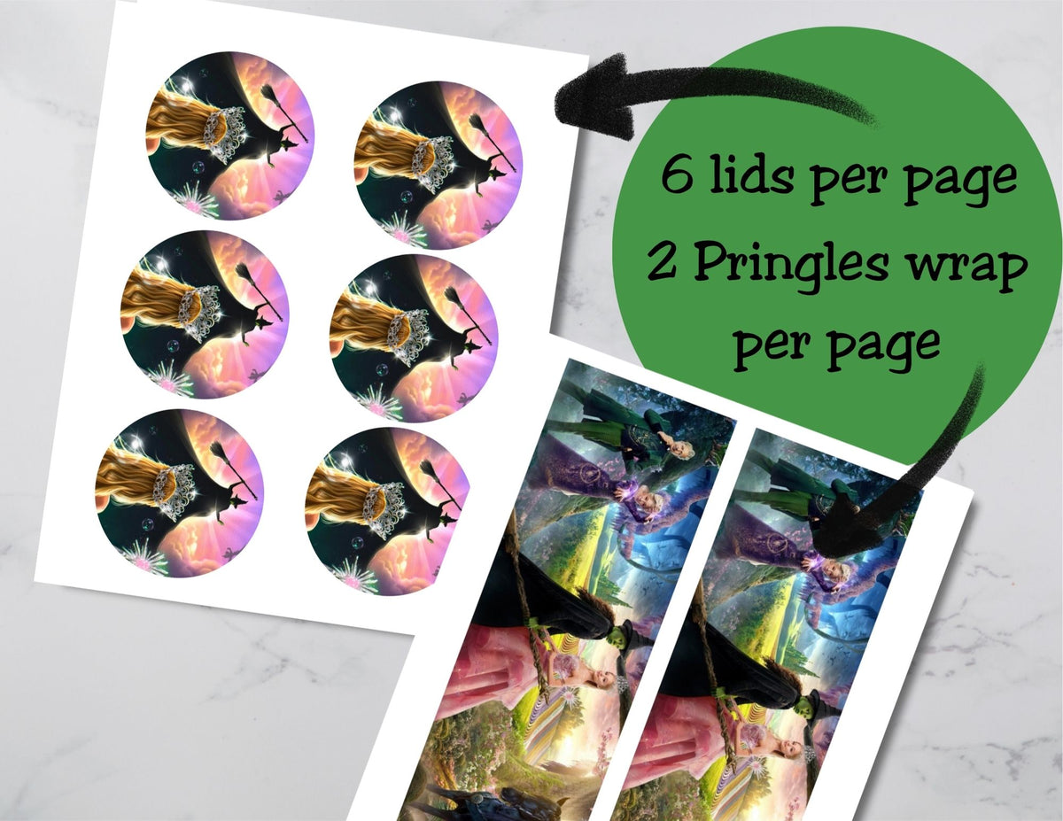 Wicked Pringles Can Label Printable
