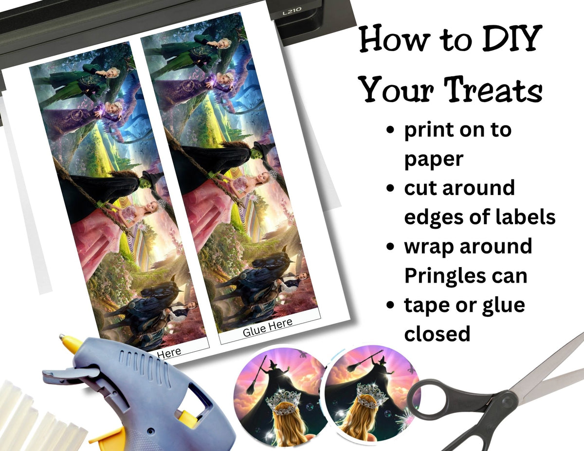 Wicked Pringles Can Label Printable