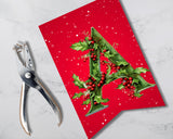 Holly & Berry Christmas Pennant Banner Printable (A–Z Letters)