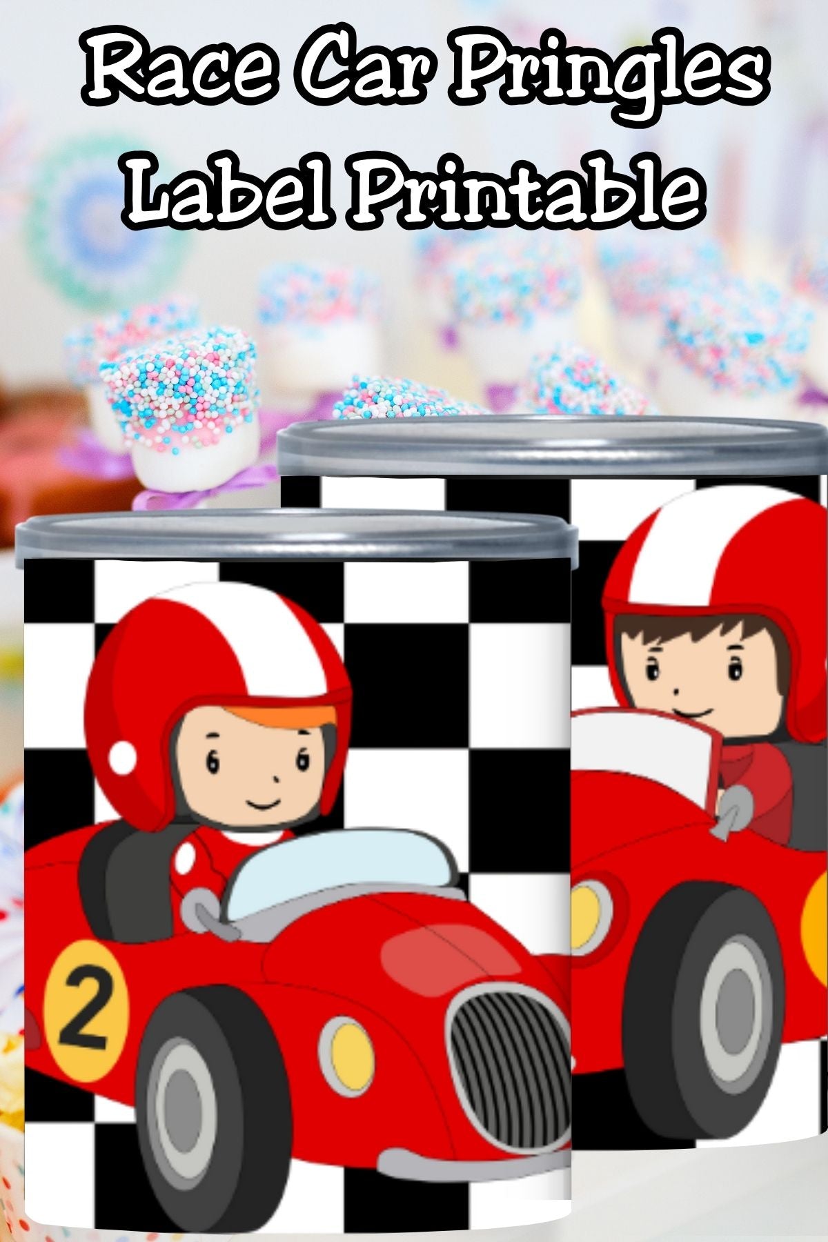 Pit Crew Snacks Race Car Pringles Label Printables