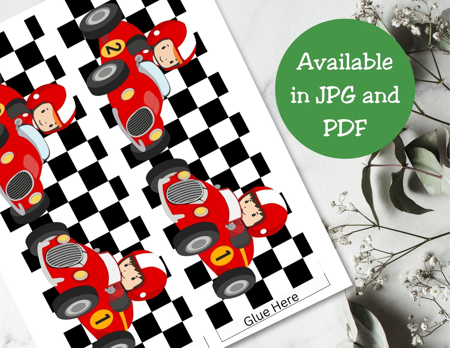 Pit Crew Snacks Race Car Pringles Label Printables