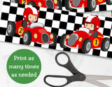 Pit Crew Snacks Race Car Pringles Label Printables
