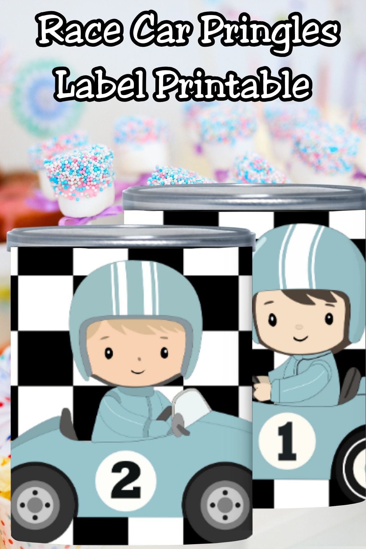 Pit Crew Snacks Race Car Pringles Label Printables